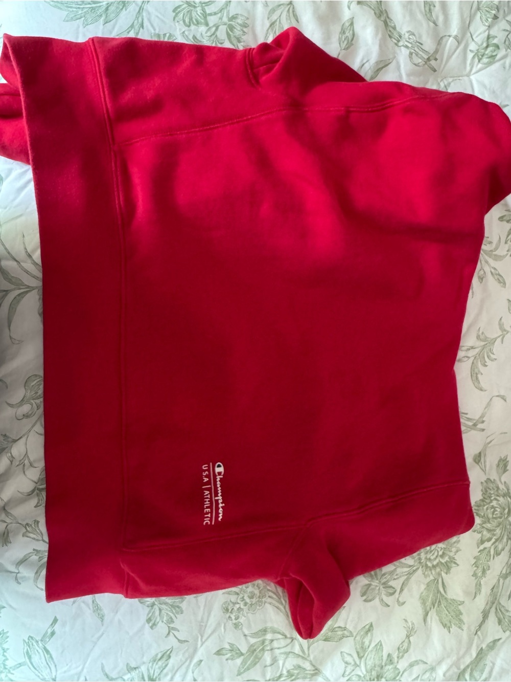 Champion Bright Red Hooded Zip Sweatshirt - Picture 3 of 3